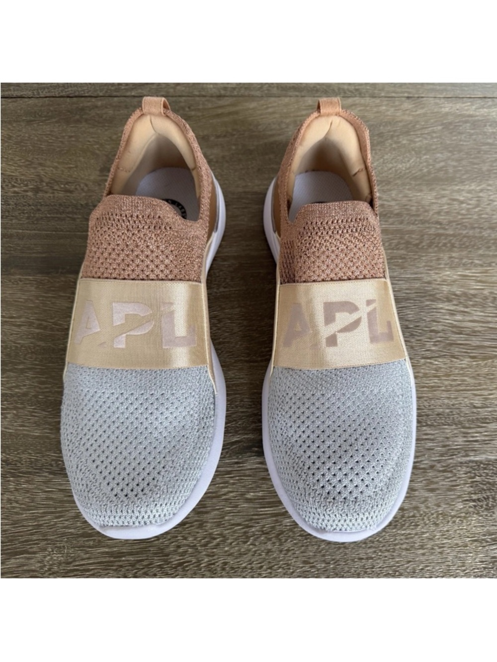 APL Slip-On Knit Sneakers in Gold, Rose Gold, Silver - Picture 2 of 6